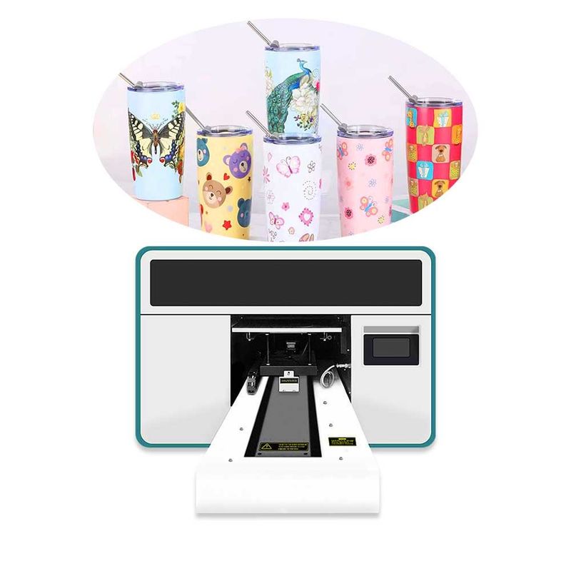 Mini UV Hibrit Yazıcı Akrilik A3 UV Baskı Makinesi Standart CMYKWV Renkleri