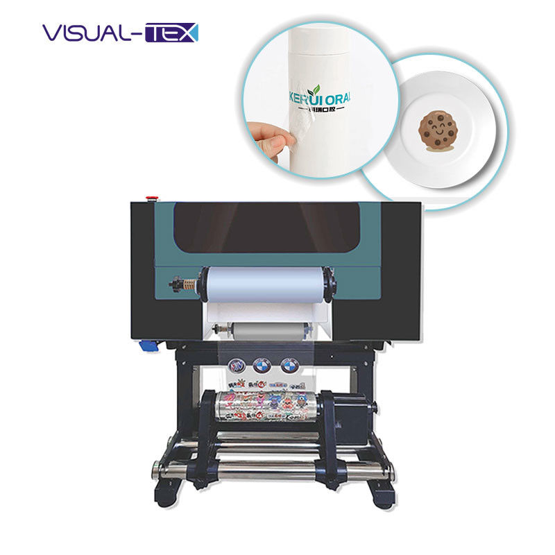 All in 1 Küçük UV PET Film Transfer Yazıcısı 30cm A3 UV DTF Yazıcısı 2 XP600