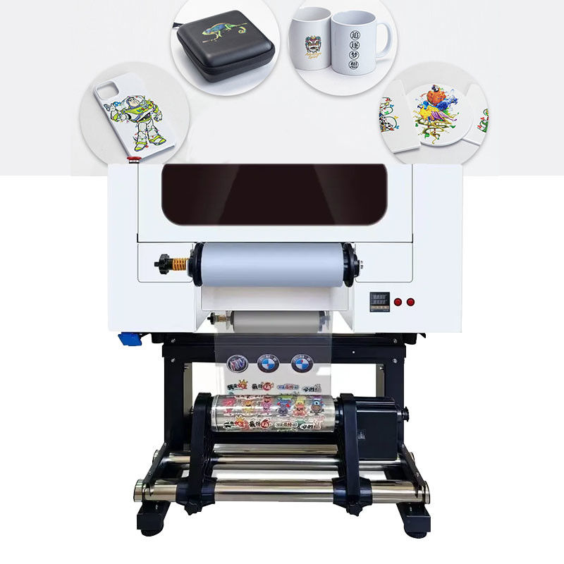 30cm UV DTF Kristal Etiket Yazıcısı Çift XP600 Başlı 2 İçin 1 Makine