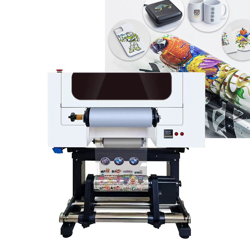 30CM UV Roll Dtf Baskıcısı Çift Başlı Xp600 Roll To Roll Baskıcısı ile Etiket Baskı için