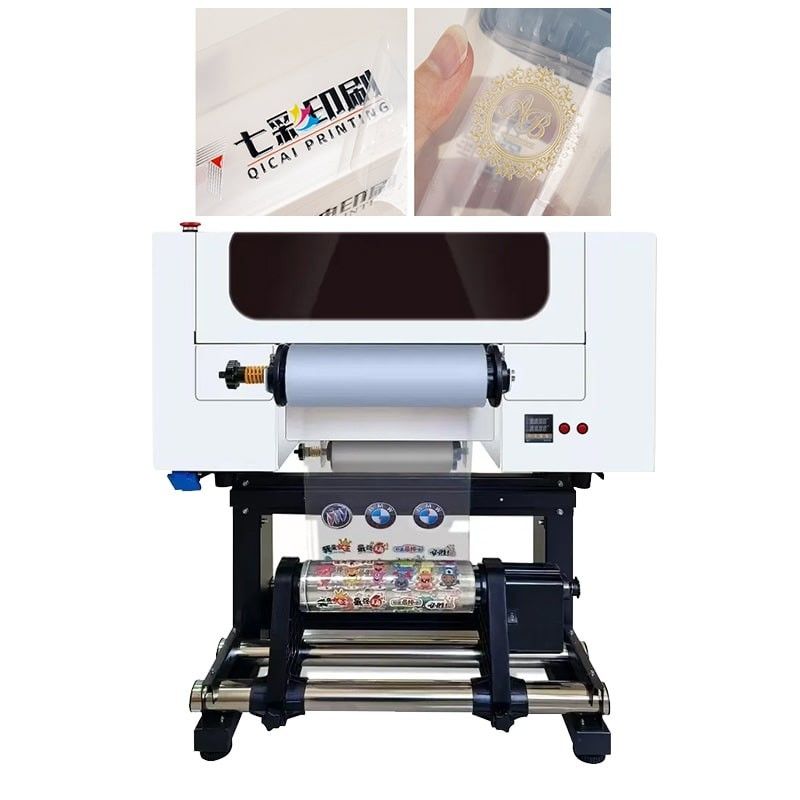 Rulo Rulo UV DTF Yazıcısı XP600 Başlı 30cm UV DTF Yazıcısı Tişört Baskı Makinesi