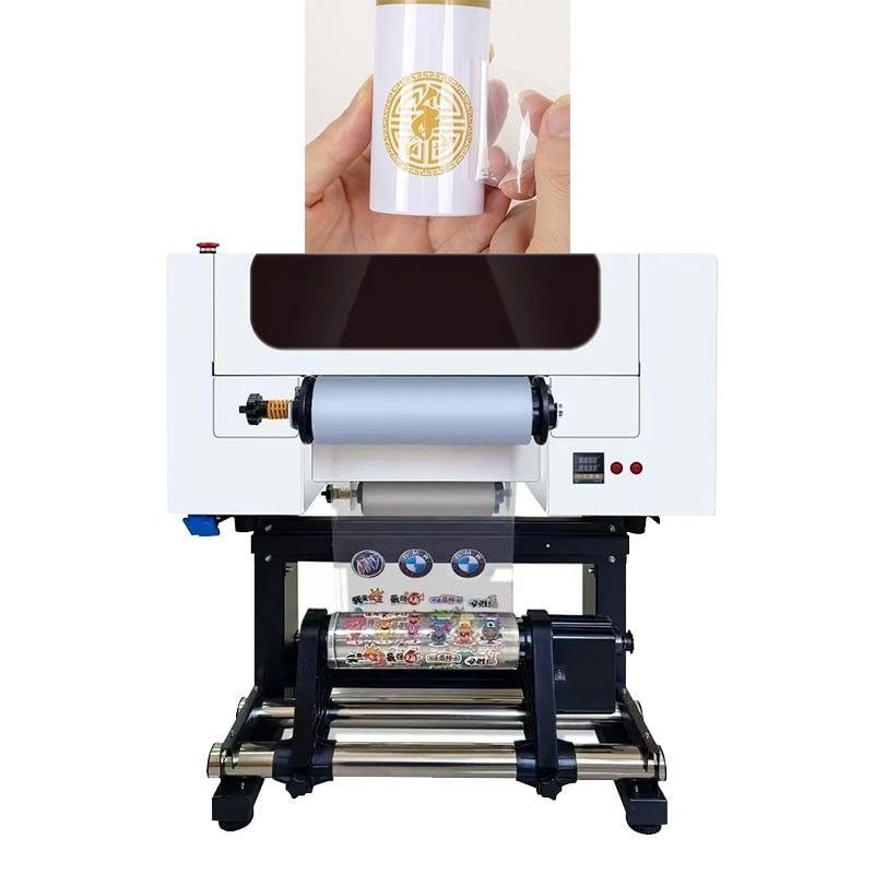 30CM UV DTF yazıcı logo baskı ruloya rulo A3 UV DTF yazıcı çıkartma