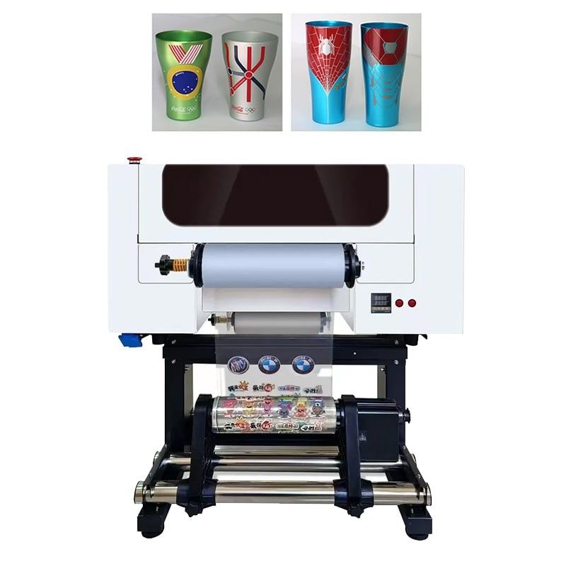 A3 Ruloya Rulo UV DTF Yazıcı Otomatik Laminasyonlu 30cm UV DTF Yazıcı