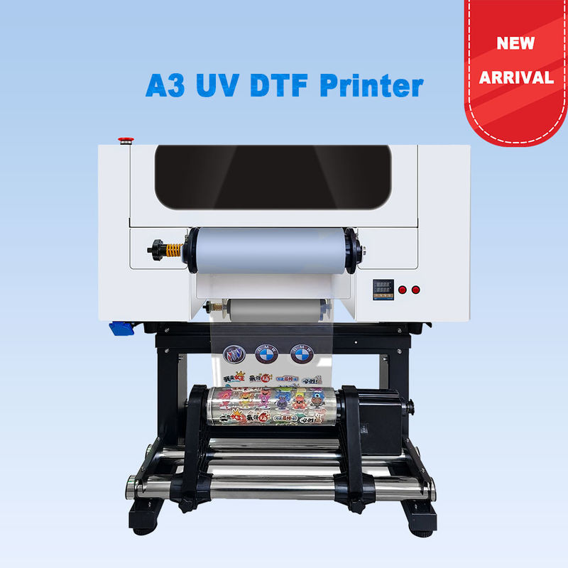 A3 UV DTF Yazıcı Logo Yazdırma 30CM Yuvarlak Yuvarlak UV DTF Yazıcı
