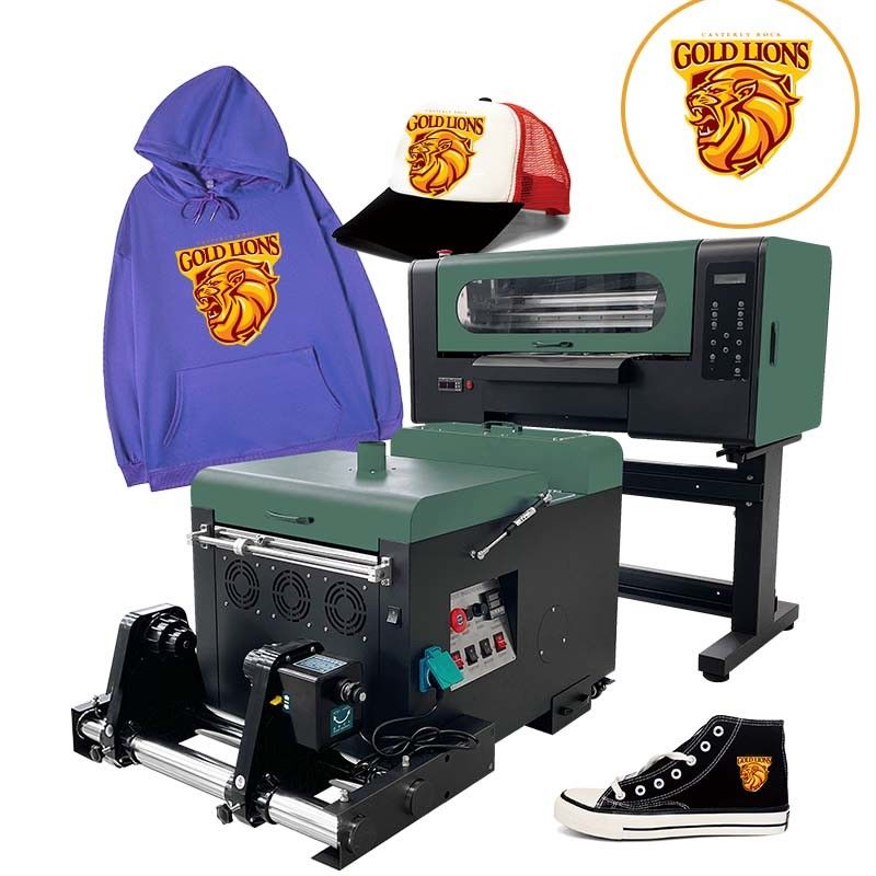Çift Başlı A3 DTF Yazıcı Makinesi 30cm DTF Yazıcı Film Dijital Tişört Yazdırma Makinesi Kumaş için