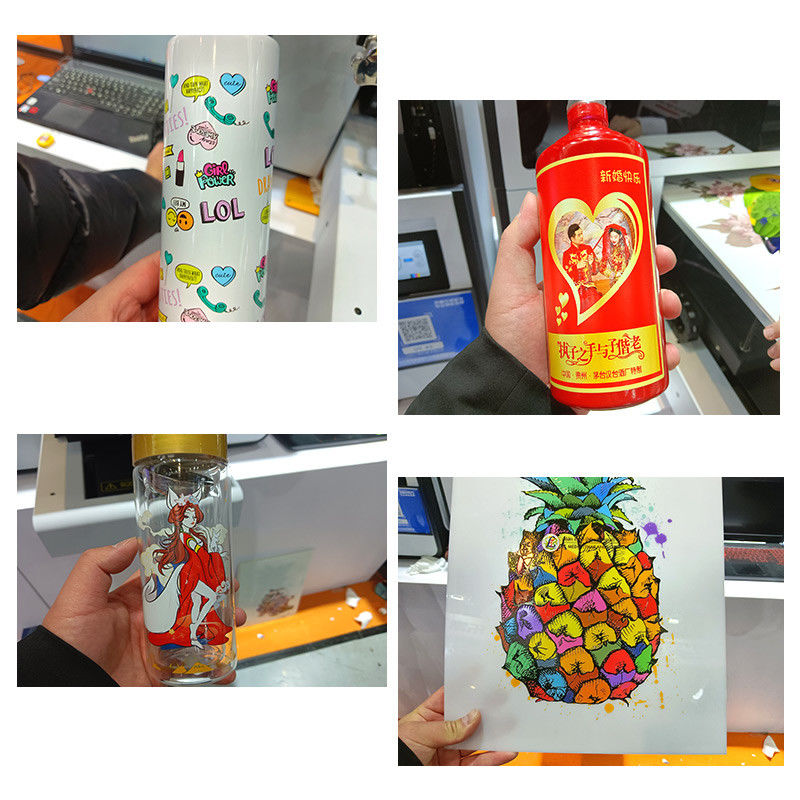 Küçük UV düz yataklı yazıcı A3 yazıcısı 30cm Mini UV DTF 13200 Yazdırma başlığı Film A4