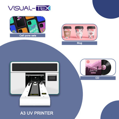 Mini A3 UV yazıcısı A3 Led Rotary Bottle UV yazıcısı Telefon Kutusu Flatbed UV yazıcı makinesi
