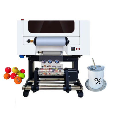 Şişe akrilik plastik için iki başlı A3 UV DTF 30CM UV DTF yazıcısı