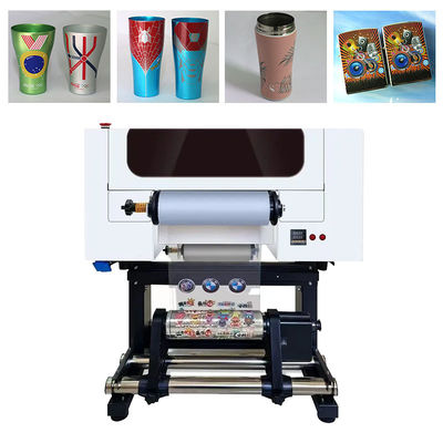 A3 UV DTF Yazıcısı 30cm AB Film I3200 Başları Tümü Bir Ruloya Rulo UV DTF Yazıcısı Laminatör Baskı Makinesiyle