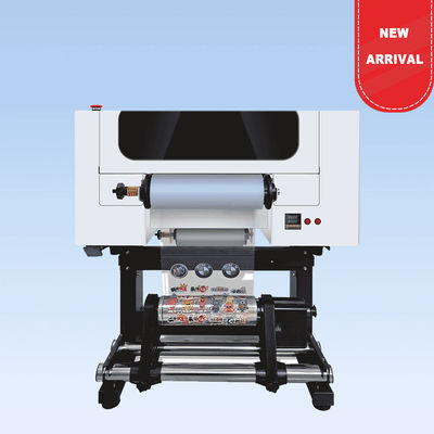 Şişe akrilik için iki başlı 30CM UV DTF Roll to Roll yazıcısı